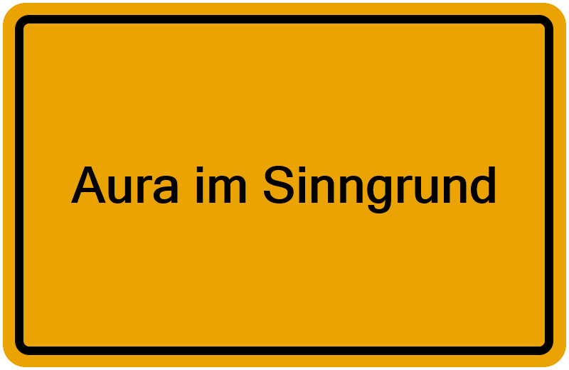 Handelsregisterauszug Aura im Sinngrund